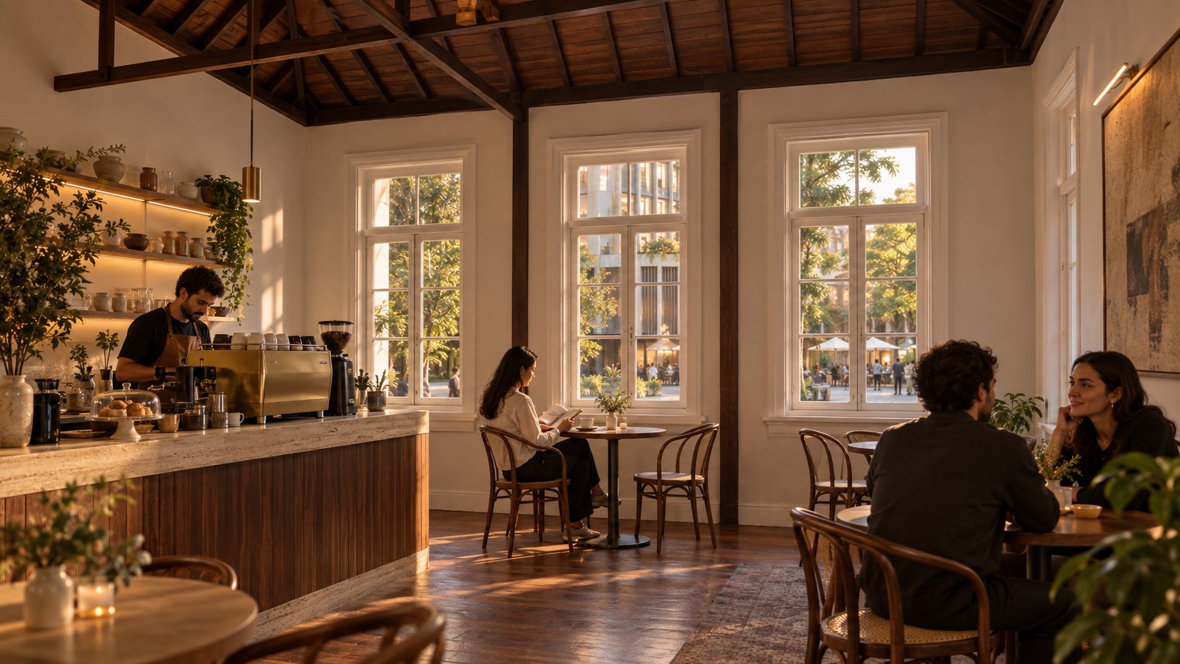 Café na casa histórica